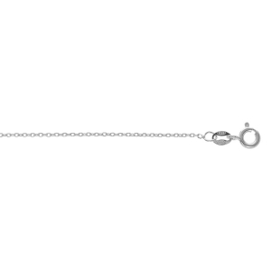 CHAINE FORCAT 1MM 42CM ARGENT RHODIÉ