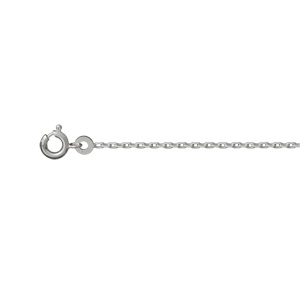 CHAINE FORCAT 1.5MM 40CM ARGENT RHODIÉ