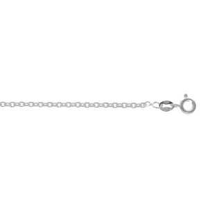CHAINE FORCAT 2MM 42CM ARGENT RHODIÉ