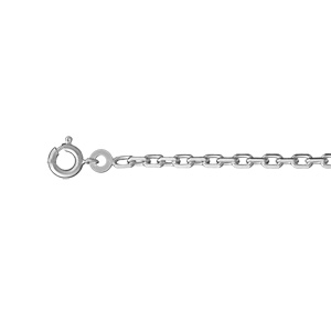 CHAINE  FORCAT 2.5MM 45CM ARGENT RHODIÉ