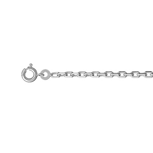 CHAINE FORCAT 2.5MM 55CM ARGENT RHODIÉ