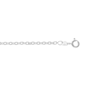 CHAINE FORCAT 2.5MM 55CM ARGENT RHODIÉ