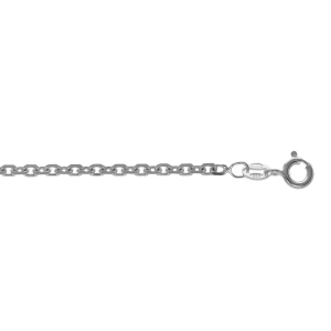 CHAINE FORCAT 2,7MM  50CM VIEIL ARGENT