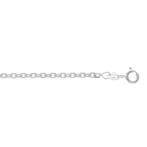 CHAINE FORCAT 2,7MM 55CM ARGENT RHODIÉ
