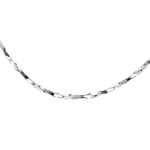CHAINE ARGENT RHODIÉ TORSADE DIAMANTÉ 0.8MM  40CM