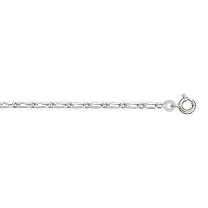 CHAINE 1+1 2MM 45CM ARGENT