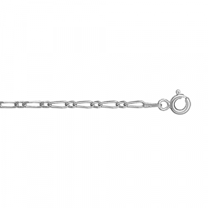 BRACELET ARGENT ENFANT 1+1 2MM 13+2CM