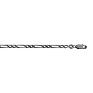 BRACELET 1+2 3MM 18CM VEIL ARGENT
