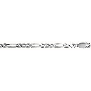 CHAINE 1+3 3MM 50CM ARGENT