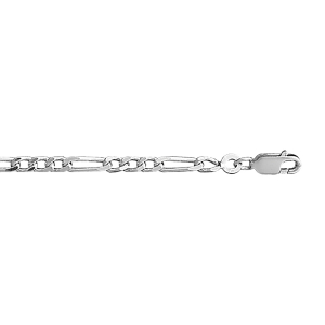 BRACELET 1+3 3MM 18CM ARGENT