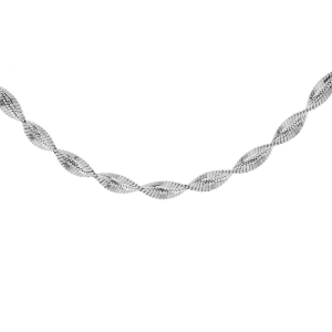 COLLIER ARGENT CHAINE VRILLE 3MM 40CM