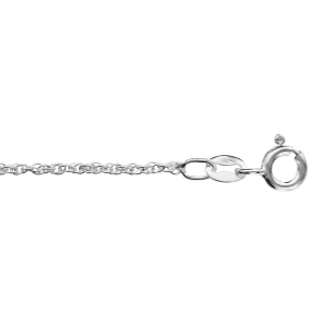 COLLIER ARGENT CORDE 45CM