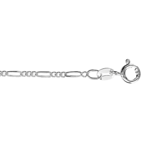 CHAINE ARGENT RHODIÉ 1+3 EN 1,80 MM EN 40CM