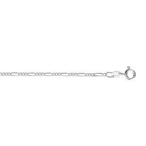CHAINE ARGENT RHODIÉ 1+3 EN 1,80 MM EN 40CM