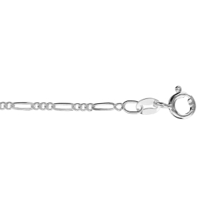 CHAINE ARGENT 1+3 EN 1,80 MM EN 50CM