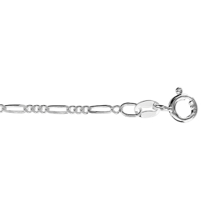 CHAINE ARGENT RHODIÉ 1+3 EN 1,80 MM EN 50CM
