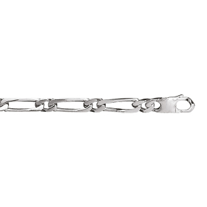 BRACELET 1+1 5MM 18CM ARGENT RHODIÉ