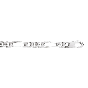 BRACELET 1+3 5MM 18CM ARGENT RHODIÉ