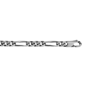 BRACELET 1+3 5MM 21CM VEIL ARGENT