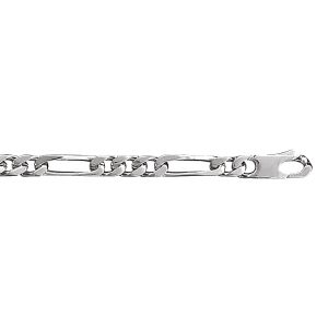BRACELET 1+3 5MM 21CM VEIL ARGENT