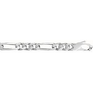 CHAINE 1+3 6MM 55CM ARGENT .