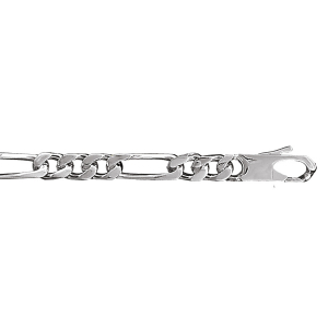 BRACELET 1+3 6MM 21CM VEIL ARGENT