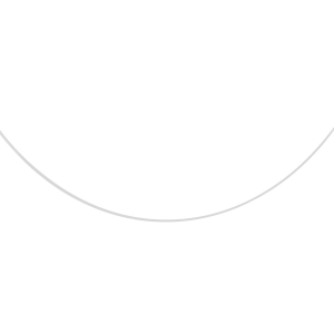 COLLIER FIL NYLON FERMOIR ARGENT 42CM