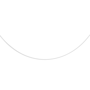 COLLIER FIL NYLON FERMOIR ARGENT 45CM