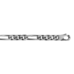 BRACELET 1+3 7MM 21CM VEIL ARGENT
