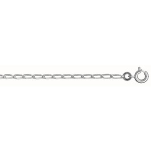 CHAINE CHEVAL 2MM 50CM ARGENT