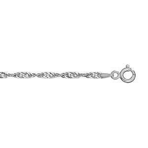 CHAINE ARGENT SINGAPOUR 2,2MM 40CM