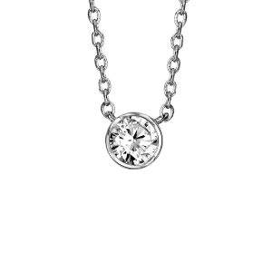 COLLIER ARGENT RHODIÉ OXYDE 5MM SERTI CLOS 38+4CM