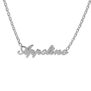 COLLIER ARGENT FORCAT DECOUPE FORME ANGLAISE 43CM REGL 40