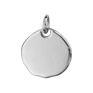PENDENTIF GALET PETIT MODELE 21MM  ARGENT MASSIF
