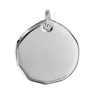 PENDENTIF GALET GROS MODELE 26MM  ARGENT MASSIF