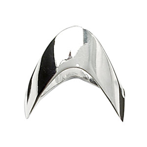 BAGUE ARGENT RHODIÉ FORME V AFRICAINE