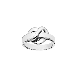 BAGUE ARGENT RHODIÉ COEUR A GRAVER