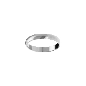ALLIANCE 1/2 JONC 3MM ARGENT RHODIÉ