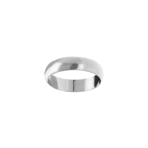 ALLIANCE 1/2 JONC 5MM ARGENT RHODIÉ