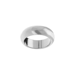 ALLIANCE ARGENT RHODIÉ 7MM DEMI JONC