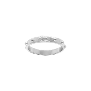 BAGUE ARGENT RHODIÉ DIZAINIER