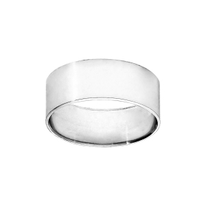 ALLIANCE RUBAN 8MM ARGENT RHODIÉ  58.60.62.64.66.68