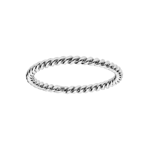 ALLIANCE ARGENT RHODIÉ TORSADÉE
