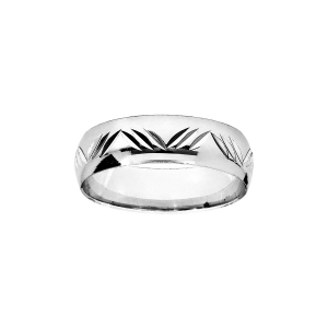 ALLIANCE DIAMANTEES 6MM ARGENT RHODIÉ