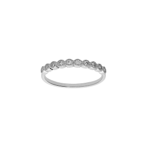 ALLIANCE ARGENT PLATINÉ OXYDES BLANCS SERTIS