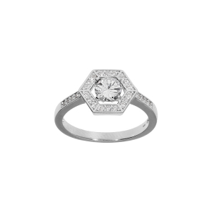 BAGUE ARGENT RHODIÉ OXYDES BLANCS