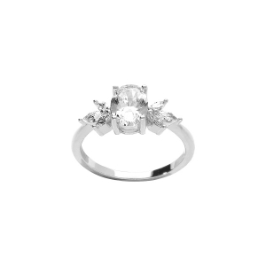 BAGUE ARGENT RHODIÉ OXYDES BLANCS