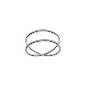 BAGUE ARGENT CROISÉE