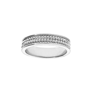ALLIANCE ARGENT RHODIÉ 5MM