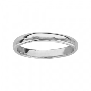 BAGUE DE PHALANGE ARGENT RHODIÉ ANNEAU LISSE